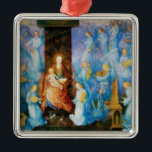 ORNAMENTO DE METAL VIRGEM COM PREOCUPAÇÃO INFANTIL DE ÂNGULOS, ESCÓPI<br><div class="desc">Mestra medieval italiana de Beato Angélico,  Perugia Altarpedal - Itália. . Rielaboração com uma brilhante pedra preciosa 3d.</div>