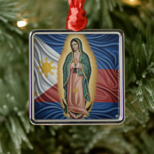 Ornamento De Metal Virgem de Guadalupe - Filipinas
