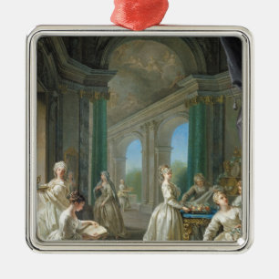 Ornamento De Metal Virgens modernas, 1728