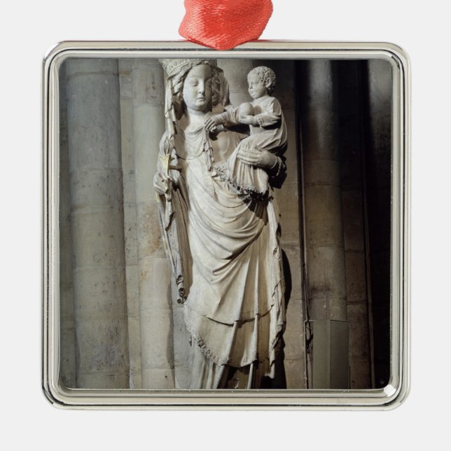 Ornamento De Metal Virgin e criança, conhecidos como o Notre-Dame de (Frente)
