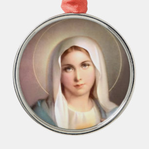 ORNAMENTO DE METAL VIRGIN MARY