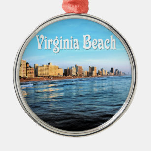 Ornamento De Metal Virginia Beach Ornament