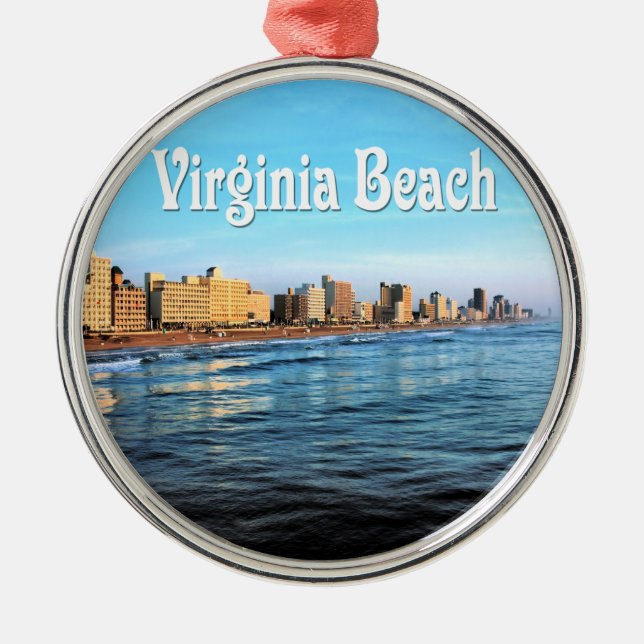 Ornamento De Metal Virginia Beach Ornament (Frente)