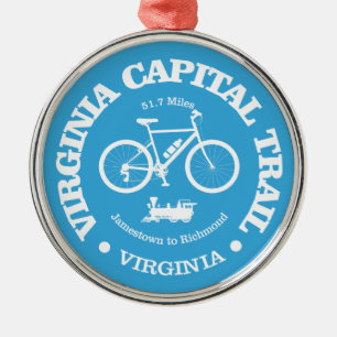 Ornamento De Metal Virginia Capital Trail (ciclismo)