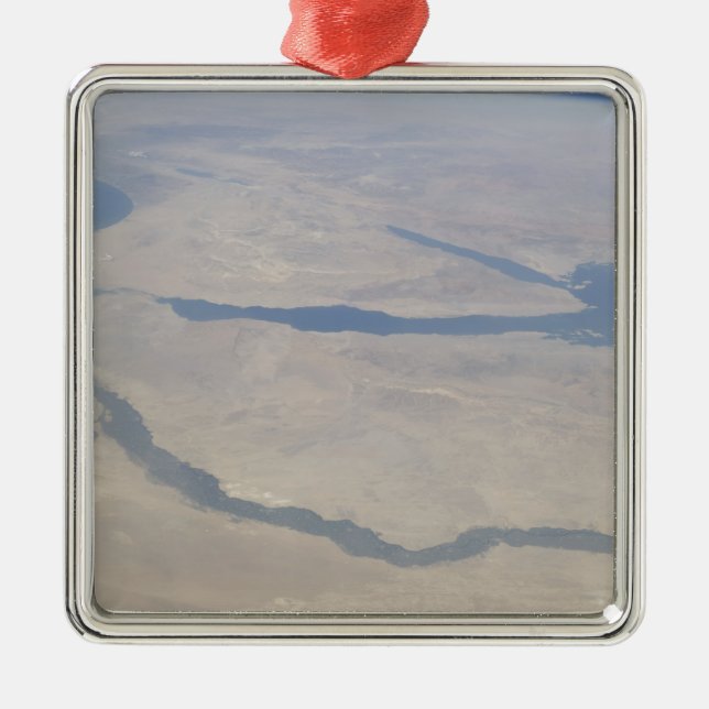 Ornamento De Metal Vista aérea do Egito e do Sinai Peninsul (Frente)