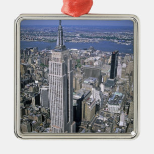 Ornamento De Metal Vista aérea do Empire State Building e