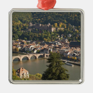 Ornamento De Metal Vista da Alte Brucke ou Ponte Velha