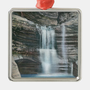 Ornamento De Metal Vista da cascata da cortina