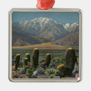 Ornamento De Metal Vista de Mt. San Jacinto perto do Palm Springs