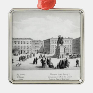 Ornamento De Metal Vista de Munich, 1869