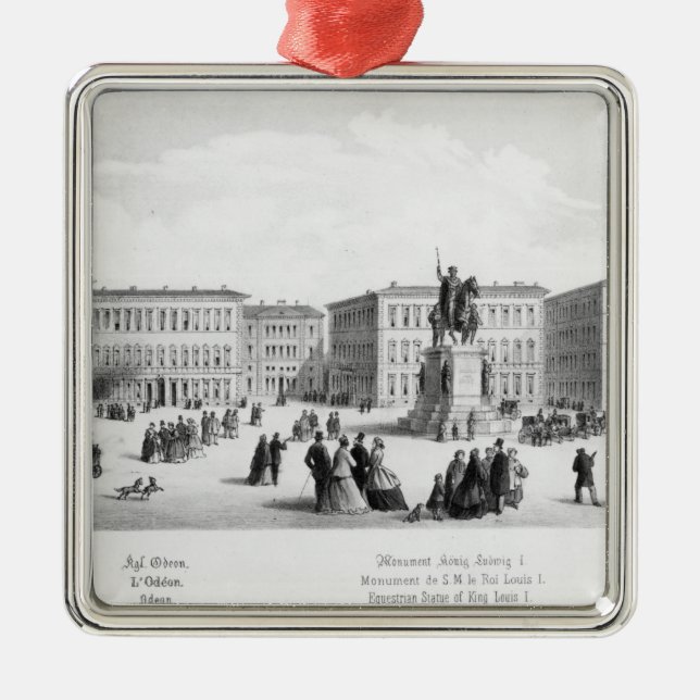 Ornamento De Metal Vista de Munich, 1869 (Frente)