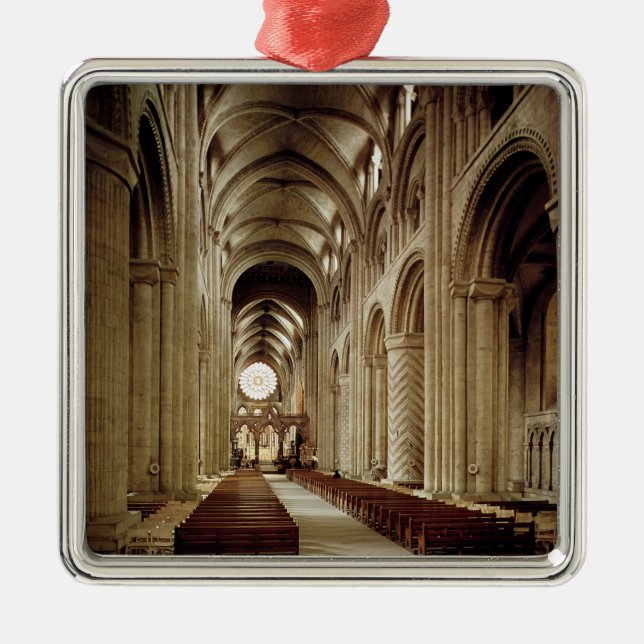 Ornamento De Metal Vista do nave, construída 1093-1289 (Frente)