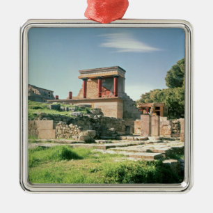 Ornamento De Metal Vista do palácio de Knossos