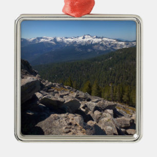 Ornamento De Metal Vista do Pico Mitchell no Parque Nacional Sequoia