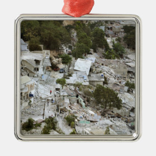 Ornamento De Metal Vista do Port-au-Prince, Haiti