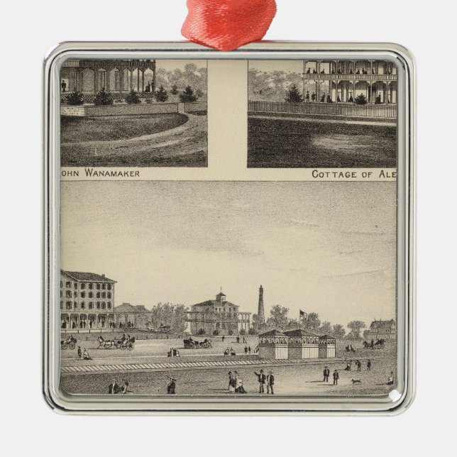 Ornamento De Metal Vista em Sea Grove, Cabo May Point (Frente)