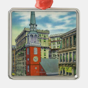 Ornamento De Metal Vista exterior da igreja sul velha