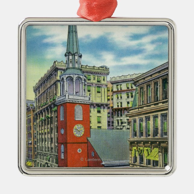 Ornamento De Metal Vista exterior da igreja sul velha (Frente)