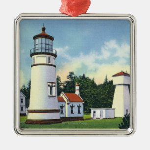 Ornamento De Metal Vista exterior do Umpqua LighthouseCoast