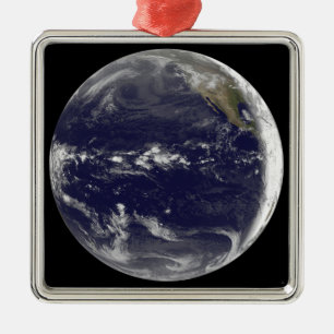 Ornamento De Metal Vista satélite da terra