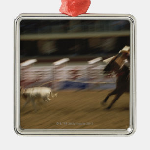 Ornamento De Metal Vitela que Roping, debandada de Calgary