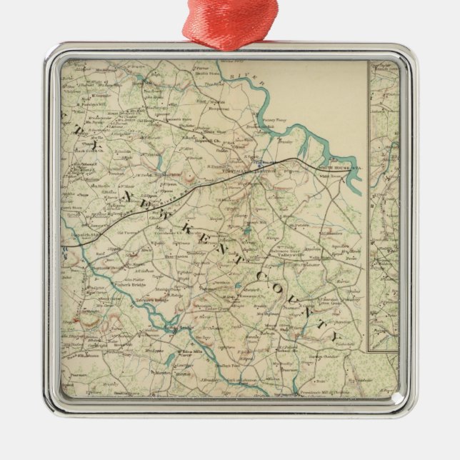 Ornamento De Metal Vizinhança Richmond, Va, península (Frente)