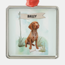 Vizsla Aquarela Cachorro Personalizado