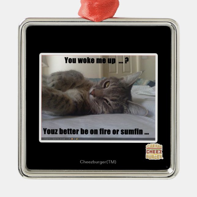 Ornamento De Metal Você me acordou (Frente)