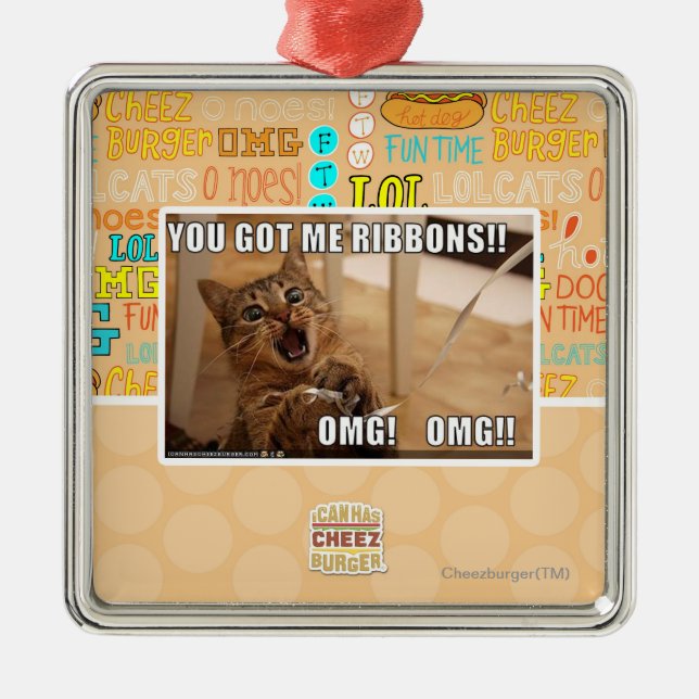 Ornamento De Metal Você obteve-me fitas!! (Frente)