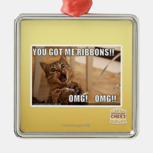Ornamento De Metal Você obteve-me fitas!!