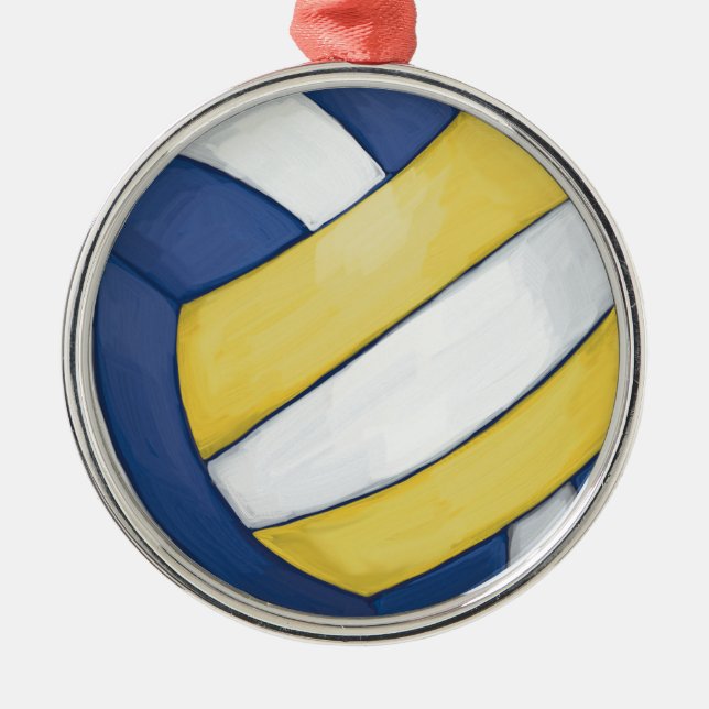 Ornamento De Metal Voleibol (Frente)