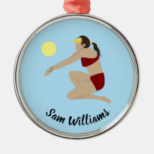 Ornamento De Metal Voleibol de praia