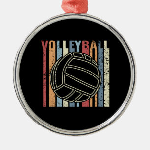 Ornamento De Metal Voleibol de Retro Vintage