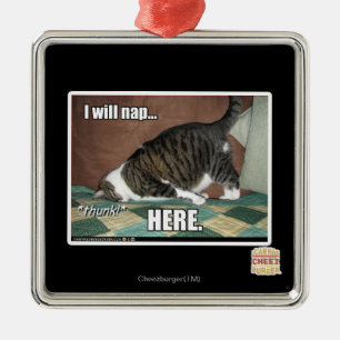 Ornamento De Metal Vou dormir aqui