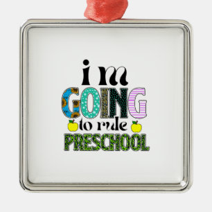 Ornamento De Metal Vou Governar A Pré-Escola