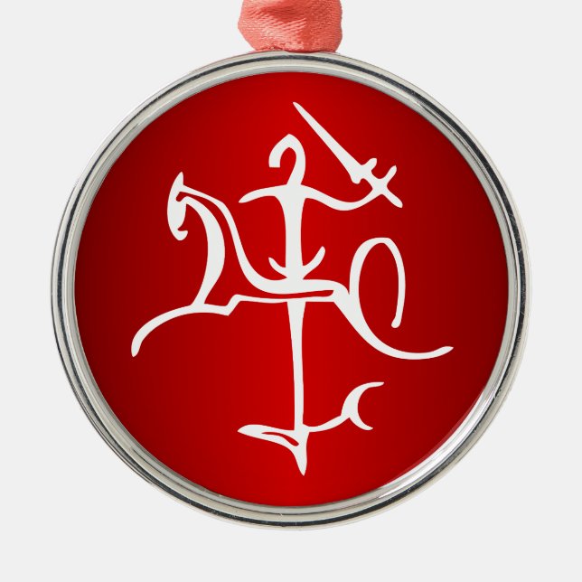 Ornamento De Metal Vytis Lietuva (Frente)