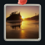 Ornamento De Metal WA, Olimpiadas NP, Second Beach no pôr do sol<br><div class="desc">COPYRIGHT Jamie & Judy Wild / DanitaDelimont.com| US48 JWI0074.jpg| WA,  Olimpiadas NP,  Second Beach no pôr do sol</div>