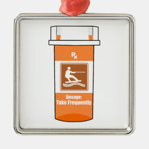 Ornamento De Metal Wakeboard É Minha Droga