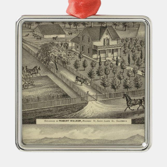 Ornamento De Metal Walker, residências de Ball (Frente)