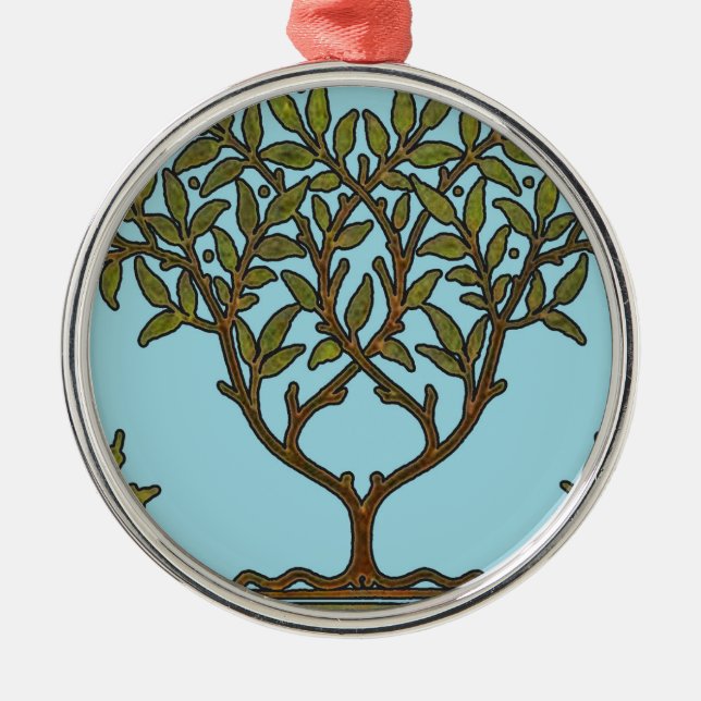Ornamento De Metal Wallpaper Floral William Morris Tree Frieze (Frente)