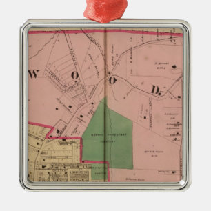 Ornamento De Metal Walnut Colinas, Ohio