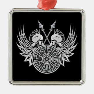 Ornamento De Metal Warrior Skulls