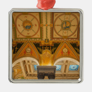 Ornamento De Metal WASHINGTON, C.C. EUA. Teto em grande salão de