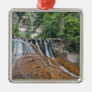 Ornamento De Metal Waterfall, Zion National Park, Utah, EUA