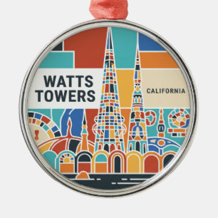 Ornamento De Metal Watts Towers de Simon Rodia State Historic Park