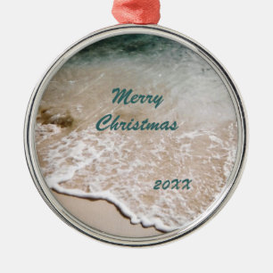 Ornamento De Metal Wavelet da praia datado
