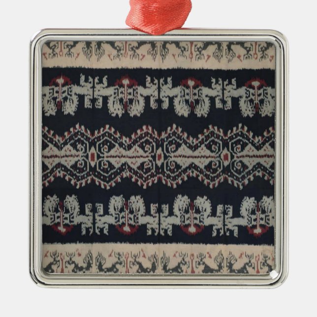 Ornamento De Metal Weavings tribais indonésios Indonésia de matérias (Frente)