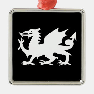 Ornamento De Metal Welsh Dragon