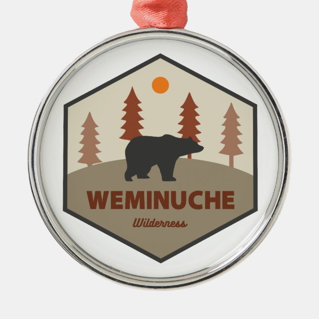 Ornamento De Metal Weminuche Wilderness Colorado Bear (Frente)