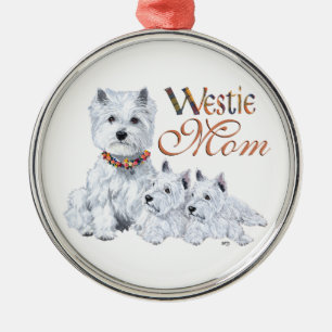 Ornamento De Metal West Higland White Terrier MOM
